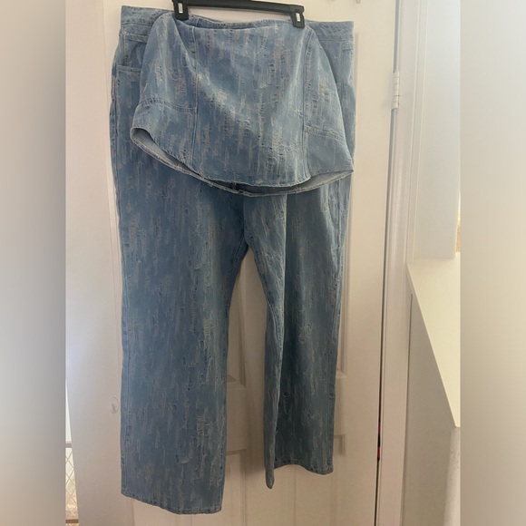 Fashion Nova distressed denim set - Picture 5 of 9